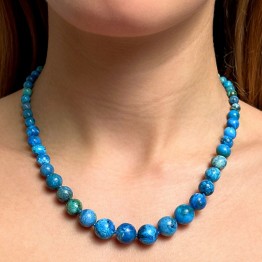 Necklace with Opale Blu Multisfumatura