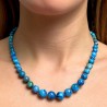 Necklace with Opale Blu Multisfumatura