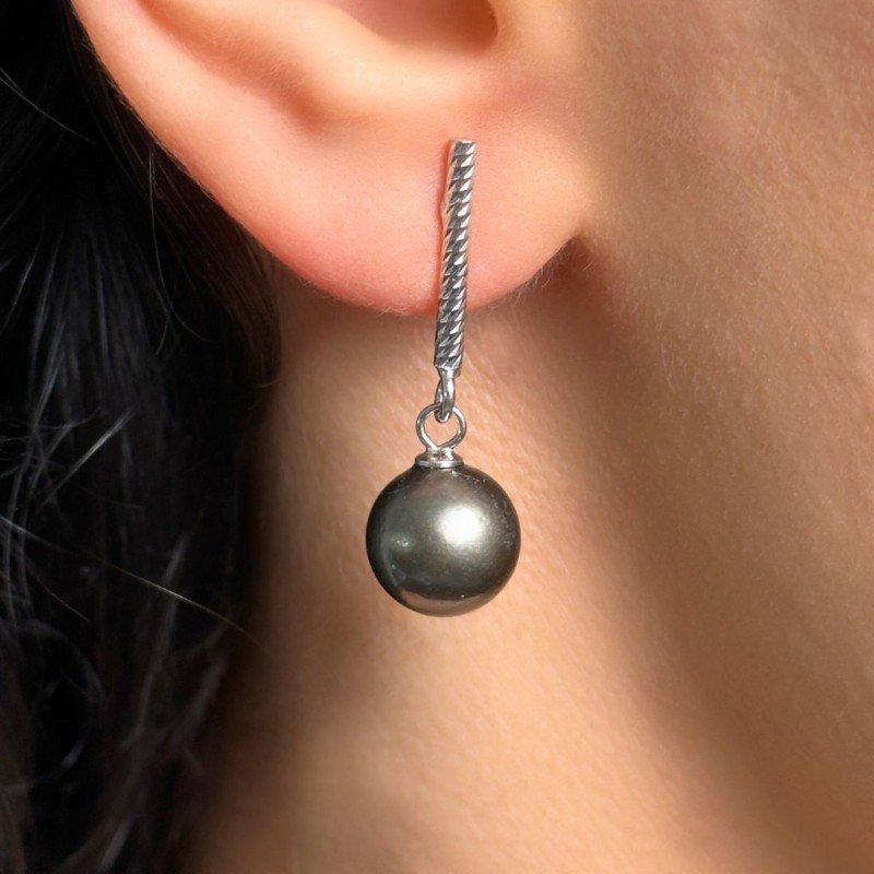 Earrings with Tahiti ø 10/10,5 mm