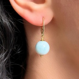 Orecchini Pendenti di Aragonite ø 11,5/12 mm