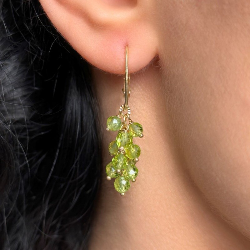 Peridoto Grape Earrings