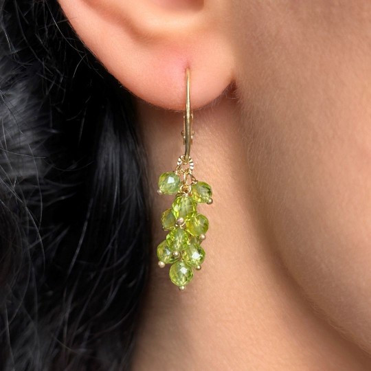 Peridoto Grape Earrings