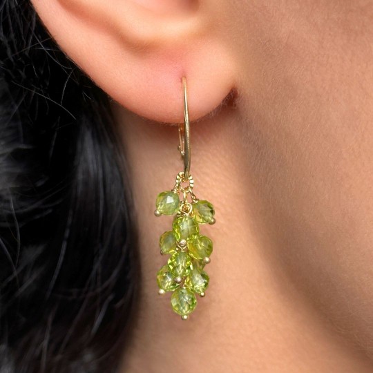Peridoto Grape Earrings