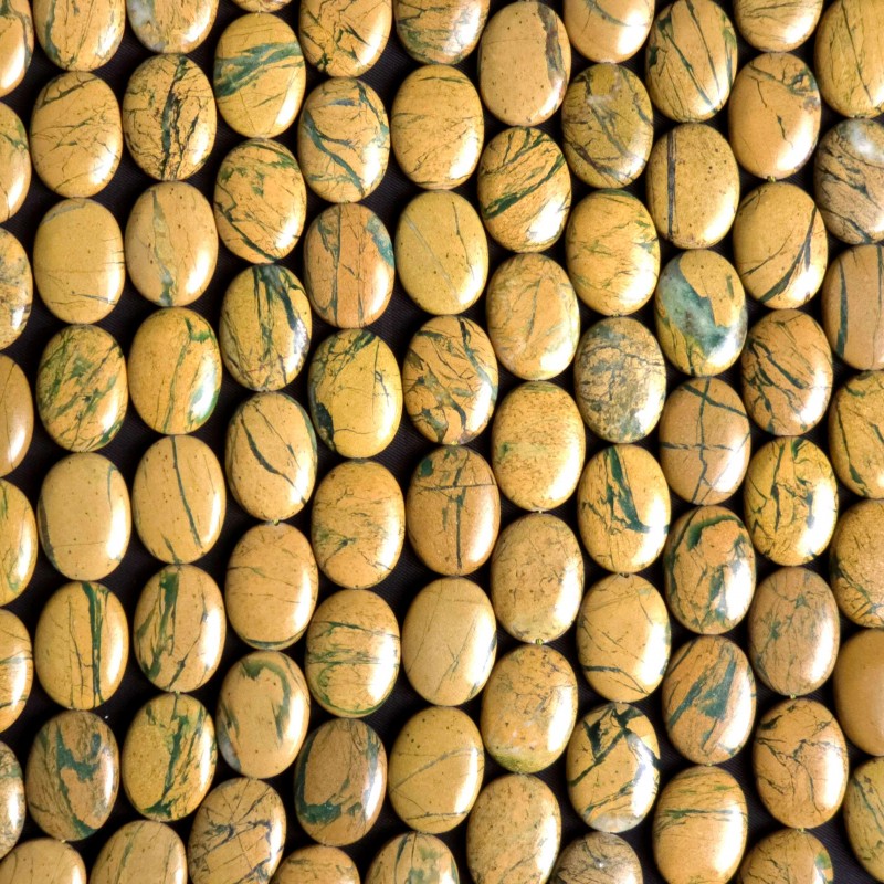 Filo di Serpentino Ovale Piatto ø 24,5x18 mm