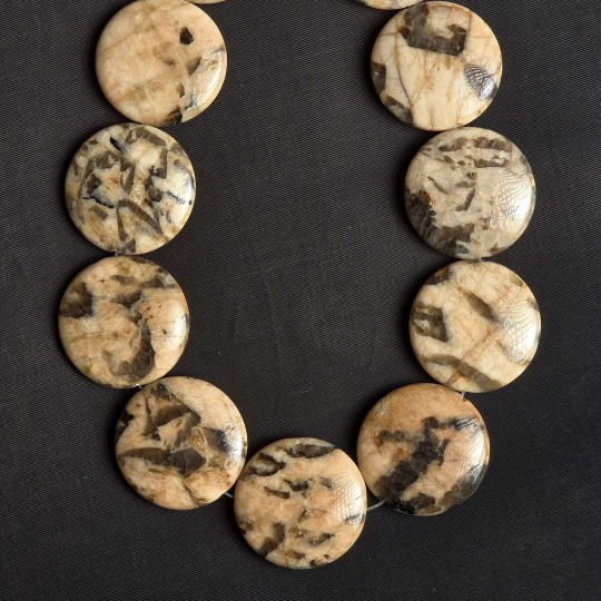 Filo di Diaspro Deserto Tondo ø 35 mm