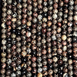 Filo di Ossidiana Sferica ø 10/10,5 mm