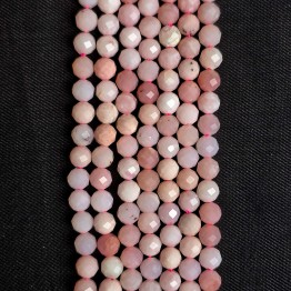 Filo di Opale Rosa Multisfumatura Taglio Sferico Sfaccettato ø 4 / 4,5 mm