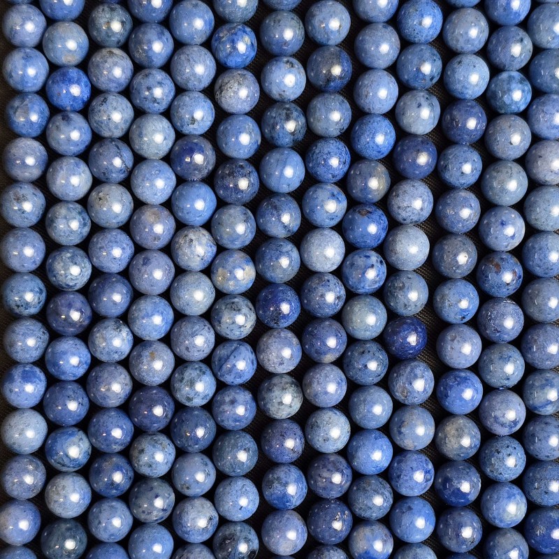 Filo di Dumortierite Multicolore Sferica Liscia ø 8/8,5 mm