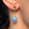 Orecchini di Acquamarina Massiva