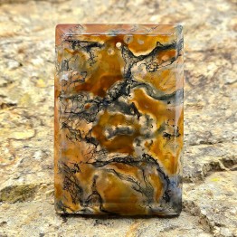 Stone of Agata Muschiata Rectangular 52,2x35,2 mm