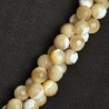 Strand of mottled beige mother-of-pearl