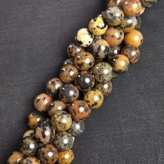 Strand of Jasper Leopard Leather