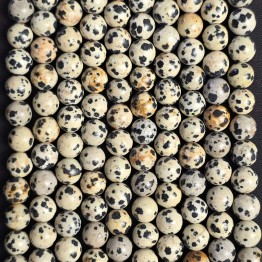 Lotto 10 Fili Diaspro Dalmata