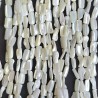 Strand of white mother-of-pearl fancy shape Ø 8/10 mm
