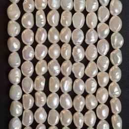 Strand of Pearl Stretched baroque Ø 7.5 / 8.5 mm