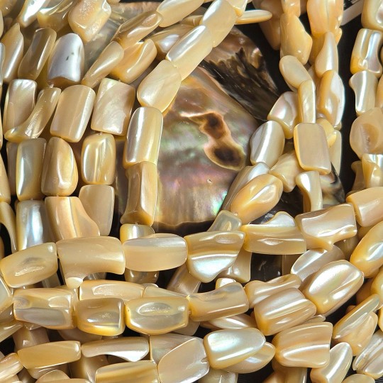 Strand Mother of Pearl Beige Fantasy Shape