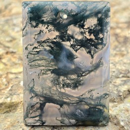 Stone of Agata Muschiata 52,6x36,7 mm