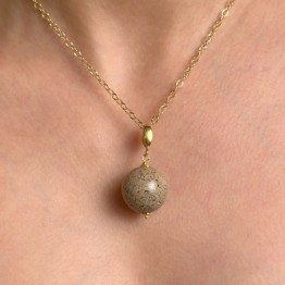 Pendente Removibile con Sfera Ossa di Dinosauro