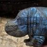Scultura di Ippopotamo in Labradorite