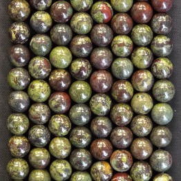 Filo di Diaspro Variegato Sferico Liscio ø 10,5 mm