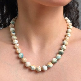 Conchiglia Gasteropode necklace "green urban"