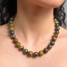 Collana di Diaspro Ferroso Sferico Liscio