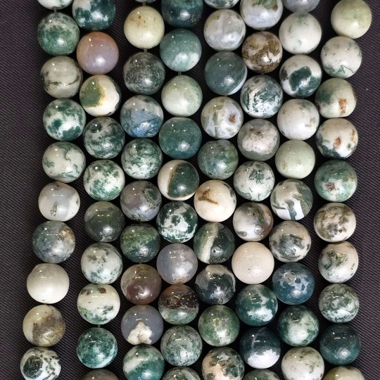 Wire of Agata Muschiata Sferico Liscio ø 9,5/10 mm