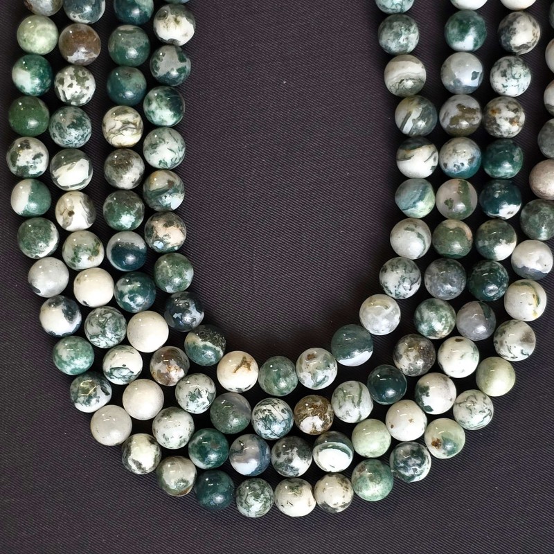 Wire of Agata Muschiata Sferico Liscio ø 9,5/10 mm