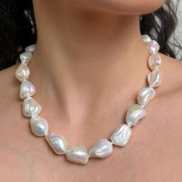Pearl Necklace Barocche ø 13,5/15.5 mm