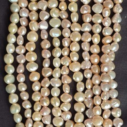 Pink Pearl Wire Barocche ø 7/8,5 mm