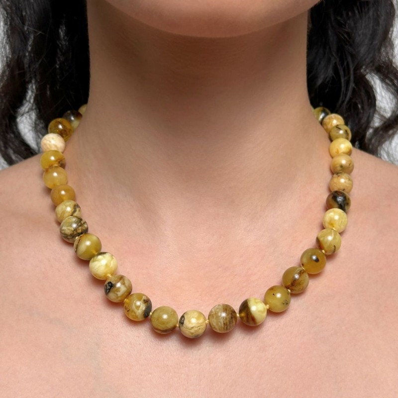 Parure Collana e Orecchini di Ambra