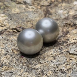 Coppia di Perle Tahiti Semiround ø 11,4/11,6 mm