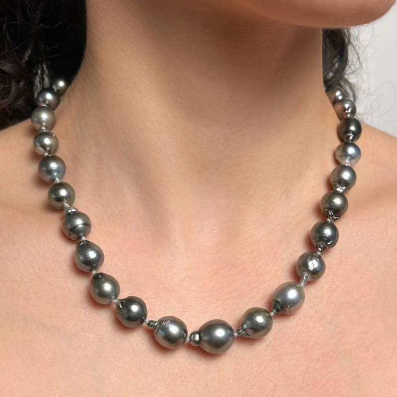 Collana Girocollo con Perle di Tahiti