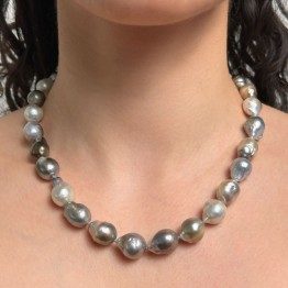 Collana di Perle Tahiti Grigie