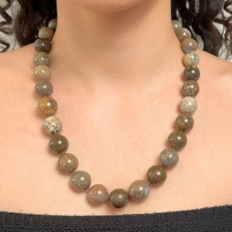 Collana Girocollo Ossa di Dinosauro Fossile