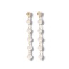 Earrings with 5 Semiround Pearls