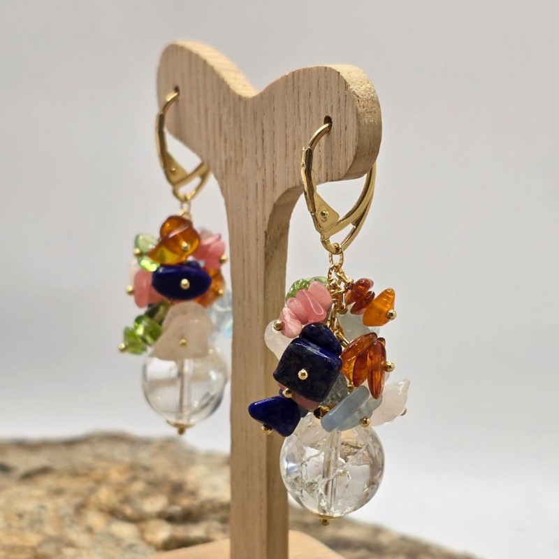 Earrings with Multipietre
