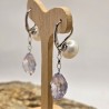 Pearl and Lavender Quartz Earrings