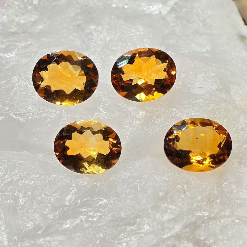 Offerta Lotto 4 Pietre di Quarzo Citrino Ovale