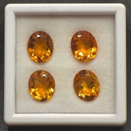 Offer Lot 4 Oval Citrine Quartz Stones