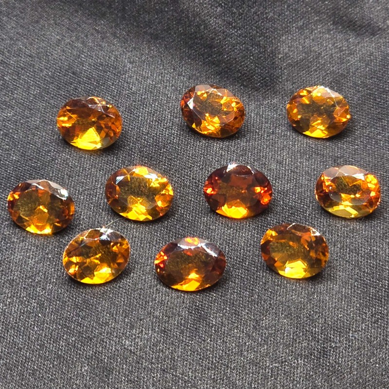 Pietra di Quarzo Citrino Ovale ø 8,5x7 mm