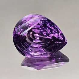 Stone of Amethyst in Goccia Concave Cut 36,27 Ct.