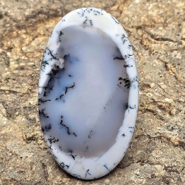 Stone of Agata Dendritica Cabochon oval 325,27 Ct.