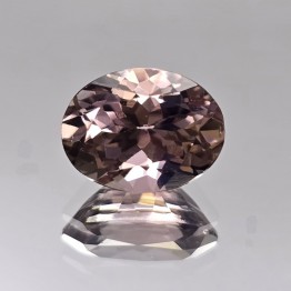Gemstone of Tourmaline Faceted oval pink Ø 7.9x6 mm