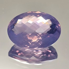 Stone of Quartz Lavender Oval Chess Cut 33,94 Ct.