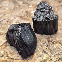 Offer Lot 2 Black Tormalina Grezzi