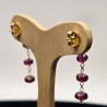 Earrings in Rosario with Rhone Granate 9 Ct.