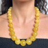 Collana di Ambra Reale Semiround