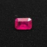 Octagonal cut ruby 0.74 ct.