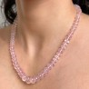 Collana di Quarzo Rosa a Rondella 180 Ct.
